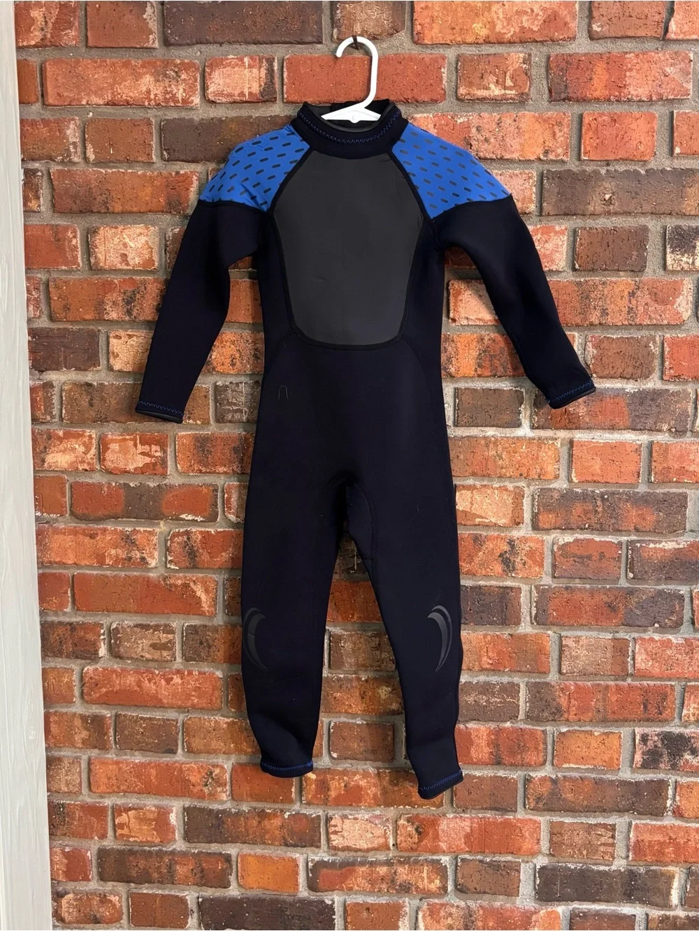 Crane Performance kids neoprene full wetsuit black/blue 5-6